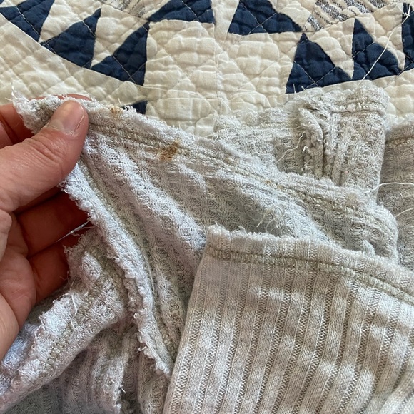 CREAM/IVORY  free people small waffle knit top - Picture 3 of 5